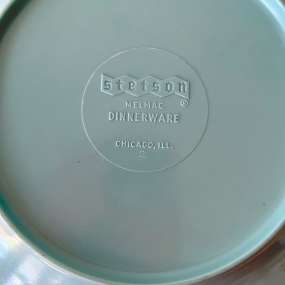 Set of vintage Stetson Melmac divided bowl & tray - Picture 3 of 4